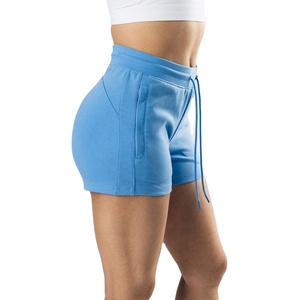 Shorts Deportivos para Mujer, Shorts de Yoga para Correr, Cintura Media, Compresión, Ligeros, Transpirables, de Poliéster/Algodón, Secado Rápido, Resistentes al Viento, con Bolsillos - Product Image 3