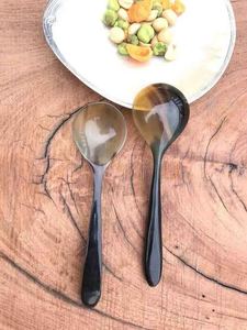 Juego de Cubiertos de Cuerno de Vaca Auténtico, Ecológico, Clásico, Pulido a Mano, Utensilios de Cocina Únicos, Vajilla, Cucharas de Cuerno - Product Image 4