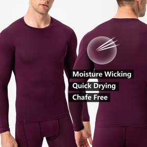 Conjunto de compresión resistente transpirable Conjunto de compresión de ajuste elástico Construido para deportes Ideal para hombres Conjunto de compresión - Product Image 4