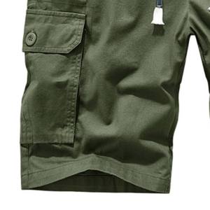 Bermudas chinas de algodón de felpa francesa transpirables de verano para hombre, ropa de calle con cierre de cordón de alta calidad - Product Image 3