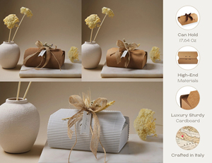 Scatole regalo di cartone ondulato scatole di cuscini per matrimoni o <span class=keywords><strong>regali</strong></span> di Natale per occasioni speciali - Product Image 5