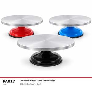 Fida Stainless <b>Cake</b> <b>Turntable</b> - Black - Product Image 1