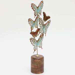 Multicolor Metal Derek mariposa Decoración de mesa Fácil instalación decoración del hogar para mesas - Product Image 4