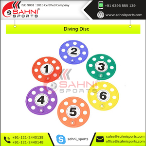 แผ่นดิสก์ดำน้ำสีสันสดใสระดับพรีเมียมสำหรับการฝึกซ้อมในสระว่ายน้ำและการฝึกทักษะใต้น้ำ แผ่นดิสก์ฝึกดำน้ำระดับพรีเมียม - Product Image 3