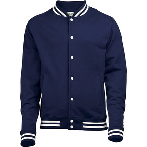 Chaqueta universitaria de alta calidad unisex de lona en blanco personalizable para invierno Formal bordado Diseño de botones chaqueta de hombre al por mayor - Product Image 5