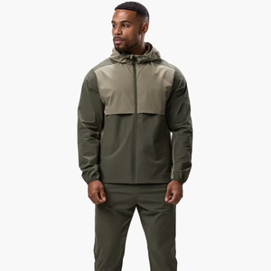 Conjunto deportivo versátil para hombre, ropa informal de gimnasio, moderno conjunto deportivo para correr y entrenar - Product Image 1