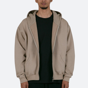 Custom men Hoodie Oversized hoodies Pockets functional drop shoulder <b>zip</b> up Sweatshirt Heavyweight hoodie for men - Product Image 3