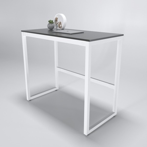 Escritorio Minimalista StaDesk de 120x60cm, Requiere Ensamblaje, Patas de Acero, Mueble de Oficina para Dormitorio-STD68015, Mesa para Computadora - Product Image 4