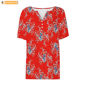 Blusa de cuencos de césped con ribete de contraste para mujer, polos modernos, blusa de cuencos de césped elástica ligera, Polo de uniforme con aberturas laterales - Product Image 3