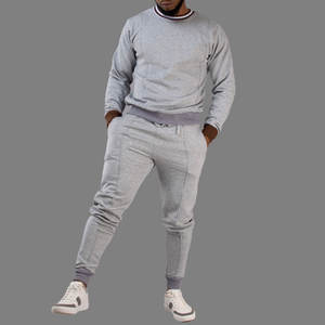 Jersey personalizado de alta calidad para hombre en blanco, sudor con bolsillo, conjunto de Chándales, trajes para correr en blanco, chándal para hombre - Product Image 5