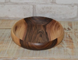 Assiette et vaisselle en bois fruits pour fête de mariage avec vaisselle taille différente et couleur bois naturel - Product Image 3