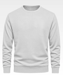 Sweat-shirt à col rond en molleton 100% coton pour homme Coupe régulière Design personnalisable à prix avantageux - Product Image 2