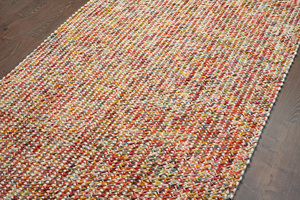 Beauté intemporelle tapis en laine moderne fait à la main laine Design bohème pour décor à la maison d'inspiration vintage lavable - Product Image 4