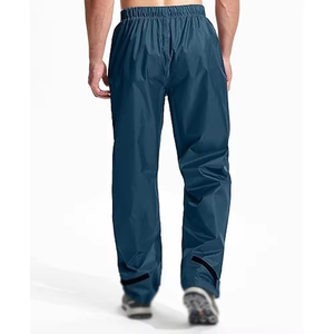 Design Logo <b>Men's</b> High Waist Canvas Casual Pants Breathable Quick Dry Anti-Wrinkle <b>Drawstring</b> Closure Sweatpants Washed 100% - Product Image 2