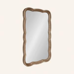 Rustic <b>Gold</b> Square Metal Iron Framed Art Deco Wall <b>Mirror</b> Stepped Frame Farmhouse Vanity <b>Mirror</b> Wedding <b>Bathroom</b> Bedroom Living - Product Image 1