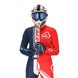 Jersey de Motociclismo Acerbis J-TRACK CONNECTION MX, Transpirable, para Verano, Estampado y Bordado, Talla XL Plus, para Motociclistas MTB - Product Image 1