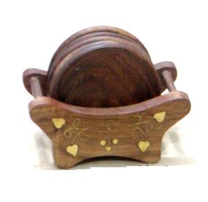 Sous-verres en bois à forte demande Fournitures de stockage décoratives pour la maison et le bureau Vente chaude pour les ustensiles de cuisine - Product Image 1