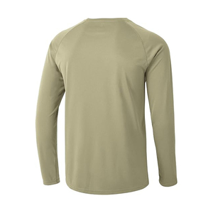 เสื้อยืดแขนยาวสำหรับผู้ชายทรงหลวมเข้ารูปผ้าฝ้าย100% พิมพ์ลายแบบกำหนดเอง - Product Image 2