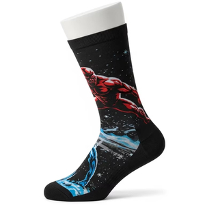 Sporty Knitted Polyester Nylon Sports <b>Socks</b> Breathable Digital Print Athletic Gym Running Cycling Training Fitness Casual Wear - Product Image 3