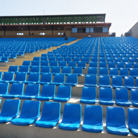 Siège de tribune pour stade sportif intérieur/extérieur, rangée de sièges pour public, chaise pour usage scolaire, plastique HDPE, garantie 5 ans