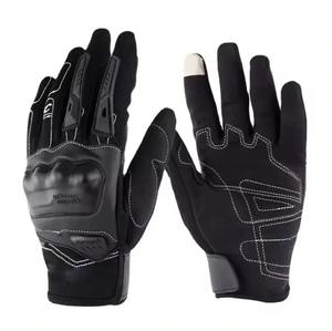 Gants de moto unisexes en cuir véritable avec logo personnalisé, gant de course de moto de meilleure gamme pour le sport, le cyclisme, qualité inégalée - Product Image 4