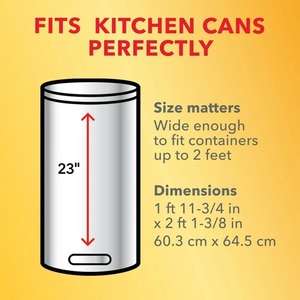Glad ForceFlex MaxStrength ถุงขยะเชือกผูกเชือกสูง 13 แกลลอน เงินลาเวนเดอร์ 40 ถุง - Product Image 4