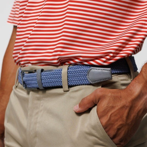 2025 nouveau Style hommes boucle en acier formel élastique tissé ceinture Premium tressé conception avec Stretch confort Golf porter - Product Image 1