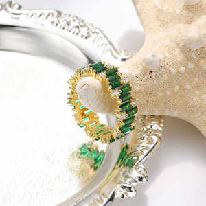 Vintage nueva tendencia venta al por mayor oro fino Color 925 plata esterlina moissanite diamante joyería anillos para mujeres - Product Image 6