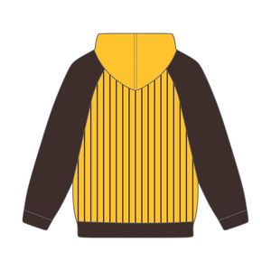 Iota Phi Theta Or Corps Brun Raglan Pinstripes Pull À Capuche Grec Fraternité Vêtements Personnalisé Divine Neuf HBCU Vêtements - Product Image 3