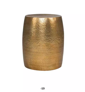 Taburete de Muebles clásicos de Metal, mueble decorativo de color cobre para el hogar, sala de estar y utensilios de cocina, decoración - Product Image 4