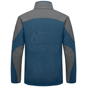 Nueva chaqueta Softshell de invierno para hombre de diseño personalizado con cuello levantado y logotipo frontal transpirable ecológico de secado rápido con cremallera - Product Image 3