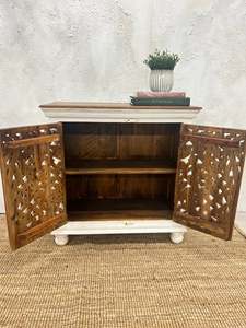 Buffet à deux portes en bois de manguier - (KHSD88) - Product Image 3