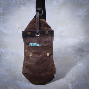 Bolso de Pecho de Lona y Cuero, Bolso Bandolera Resistente para Exteriores, Viajes, Uso Diario, Moda Verano Unisex CSB-0061 - Product Image 6
