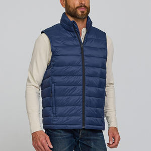 Veste matelassée sans manches d'hiver pour homme, vêtements de marque, couleur personnalisée, streetwear, vente chaude, veste matelassée personnalisée - Product Image 4