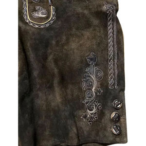 Festival bavarois personnalisé Lederhosen hommes tenue allemande Oktoberfest Shorts fournisseur OEM commande en gros amical - Product Image 3