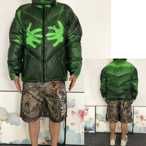 Veste matelassée pour homme au meilleur design, col montant en toile, logo sur le devant, respirante, séchage rapide, vêtement d'hiver à manches longues - Product Image 6