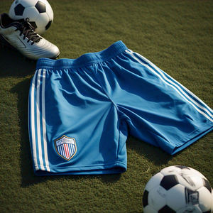 Pantalones cortos de fútbol de entrenamiento de verano unisex, pantalones cortos de fútbol de entrenamiento con cordón ajustable - Product Image 5