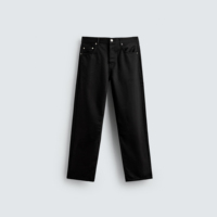 Jeans en denim personnalisés pour hommes, coupe droite taille haute, couleur unie, confortables, modernes, classiques, durables, pour tous les jours, été/hiver