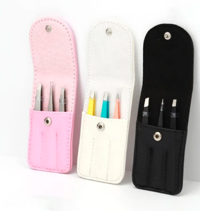 Men's Women's Stainless Steel Tweezers Pointed Tip Eyebrow Clip Eyelash <b>Trimmer</b> Small Pliers Tool for Eyebrow False Eyelashes - Product Image 3