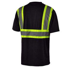 เสื้อยืดแขนยาว Hi-VIS เสื้อทำงานทำจากโพลีเอสเตอร์กันน้ำวัสดุสะท้อนแสงตาข่ายโลโก้คนงานก่อสร้างตามสั่งสำหรับ2025 - Product Image 4