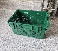 Caisses de rangement en plastique recyclé durable, empilables, pour le transport et le déménagement, grandes caisses pour le stockage de légumes et de fruits