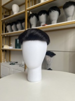 Prótesis Capilar Masculina de Encaje Completo Pre-cortada, Cabello Humano Natural, Solución para la Pérdida de Cabello en Hombres