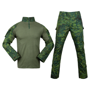 Uniformes Tácticos de Tela, Uniformes de Camuflaje Duraderos al por Mayor, Transpirables, de Algodón Verde y Negro - Product Image 1