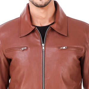 Veste en cuir pour homme 2026 Vêtements d'extérieur Mode personnalisée Usine Meilleure conception Haute qualité Hiver OEM - Product Image 3