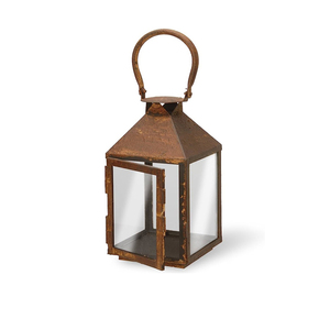 Tabletop Decoration 2 Piece Metal Galvanized <b>Lantern</b> <b>Set</b> for Home Decoration Candle <b>Lantern</b> Supplier From India - Product Image 3