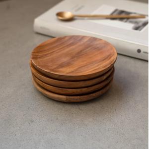 Juego de 4 Posavasos de Madera Ecológicos de Primera Calidad para Decoración de Mesa, con Tamaño y Color Personalizables - Product Image 4