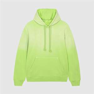 Sudadera con capucha lavada con ácido vintage de la vieja escuela de 360GSM al por mayor para hombre, peso pesado bordado y teñido liso personalizado para invierno - Product Image 2