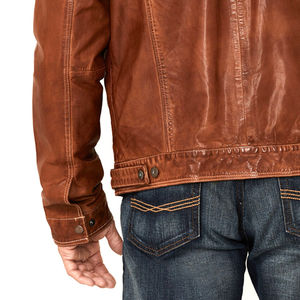 Vêtements professionnels veste en cuir pour hommes haute fabrication professionnelle hommes mode veste en cuir nouveauté vêtements personnalisés - Product Image 6