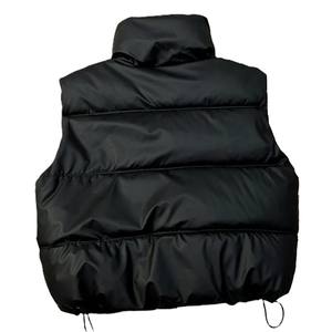 Chaleco Acolchado Estilo Urbano para Mujer, Ecológico, Transpirable, Vintage, Holgado, Grueso, Corto, Retro, de Invierno, de Poliéster - Product Image 3