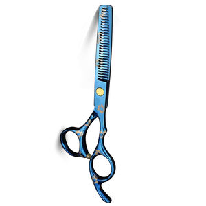 Tijeras profesionales para adelgazar el cabello, tijeras de adelgazamiento para corte de cabello de Color titanio azul de 6,5 pulgadas para belleza - Product Image 6